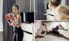 Cocky Alina has a glass jaw