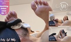 Training the slave to the scent of my feet. Ep. 1 - Other view 720p - Mobile