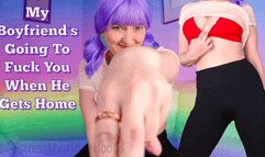 My Boyfriends Going To Fuck You When He Gets Home - Mistress Mystique Hoops - WMV