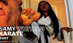 Samy white gi karate foot worship and domination