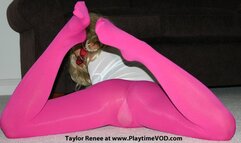 Taylor Renee Sexual Silent JOI PINK OPAQUE TIGHTS Tormenting Video Tease! Check Out her Preview Video!