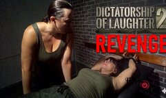 Dictatorship of laughter part 2 - Revenge - A military woman is restrained and subjected to intense tickling, foot tickling, armpit tickling, tickling domination, bondage tickling, tickling revenge, tickle interrogation