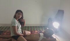 Stepsister Calls Stepbrother to Satisfy Her Burning Desire