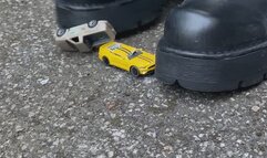 My Heavy New Rock Boots Destroy Hot Wheels Toy Cars
