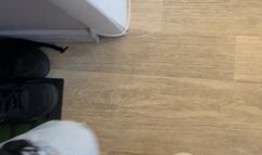 Teasing with sweaty feet!