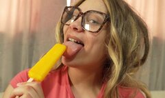 Indian stepsister sucks ice cream and loves sucking it because it's like sucking dick, but not because the ice cream is much tastier. Then she teases you to enjoy it while she sucks the ice cream
