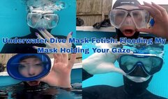 Underwater Dive Mask Fetish: Flooding My Mask Holding Your Gaze - MP4 HD