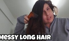 Long Hair Brushing & Play - Ponytail Tease Chubby Girl