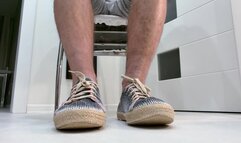 I wiggle my toes with and without sneakers