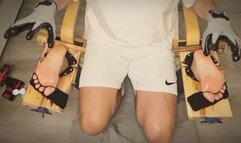 Tickle Throne – Endless Tickling | Gagged, Blindfolded & Oiled Soles