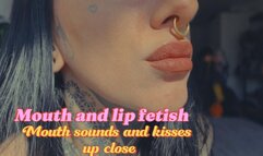 Lipstick Kisses POV Mouth Closeups & Wet Kissing Sounds