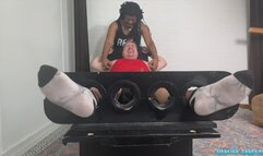 16 Hours to Tickle: Tickling Matt in the Chair and Stocks on His Feet and Armpits Pt2