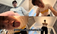 (POV Shrunken): Distracted by My Tiny Toy: Kisses and Sweet Talk at My Desk