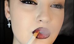 Close-Up Smoking Marlboro Red