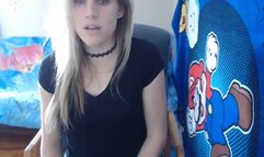 Cute Trap Katie Playing With Her Cock