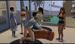 Public Sex in the Gym on the Simulator | Anime Porno Games