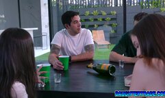 Stepdaughters and stepdads naked in bed