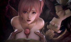 Dead or Alive - Hot Honoka and Marie Rose - Part 1