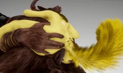 Furry Anal Slut x Monster Cock 3D