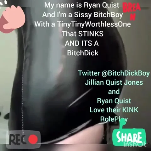 Ryan Jeffrey Quist loves that sissy bitchboy ass pounded and to be humiliat...