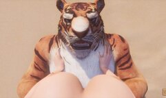 Wild Life / Huge Tiger Furry Knotting Female POV