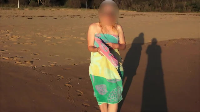 Blonde Milf Beach Porn - Blonde Milf Shows Her Naked Body At The Beach Porn Video