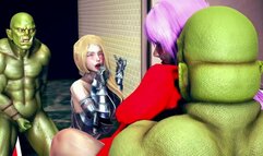 Female Knight Lose to Monster Ork - Episode.4