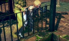 3d Hentai Animation - Female Knight Lose to Monster Ork Eposode2