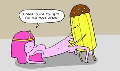 Princess Bubblegum Fucks a Banana Guard - Adventure Time Porn Parody