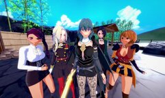 REVERSE GANGBANG - FIRE EMBLEM HAREM (5 GIRLS 1 GUY)