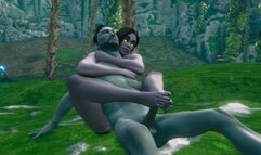 [RESIDENT EVIL] Леди Димитреску Footjob Compilation [3d Hentai]