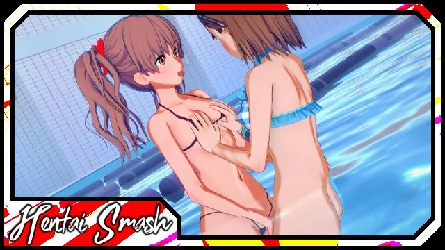 640px x 360px - Misaka Mikoto Strapon Fucks Shirai Kuroko In A Pool - A Certain Scientific Railgun  Hentai. Porn Video