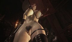 Resident Evil 8 Spanking Lady Dimitrescu Ass with Fly Swatter Resident Evil Village: NEW BDSM Outfit