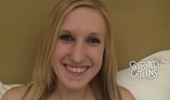 She is a skinny blonde 18 yr old making her debut porn