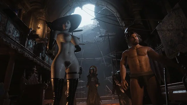 640px x 360px - Resident Evil 8 - Nude Lady Dimitrescu Resident Evil Village: NEW Pubic  Hair BDSM Porn Video