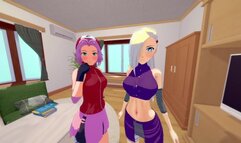 HOT FOURSOME WITH SAKURA AND INO - NARUTO BORUTO PORN