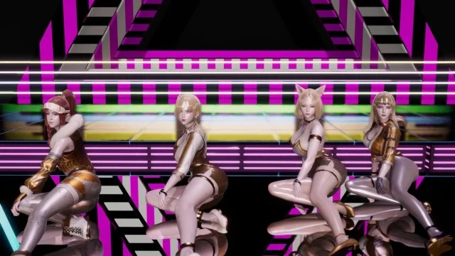 640px x 360px - MMD BLACKPINK - Forever Young Strip Vers. Ahri Akali Evelynn Kaisa 3D  Erotic Dance Porn Video