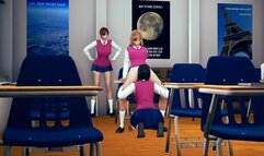 Naughty Class Room. Sexy School Girls