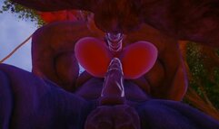 Фурри С огромными членами устроили моей жене двойное проникновение