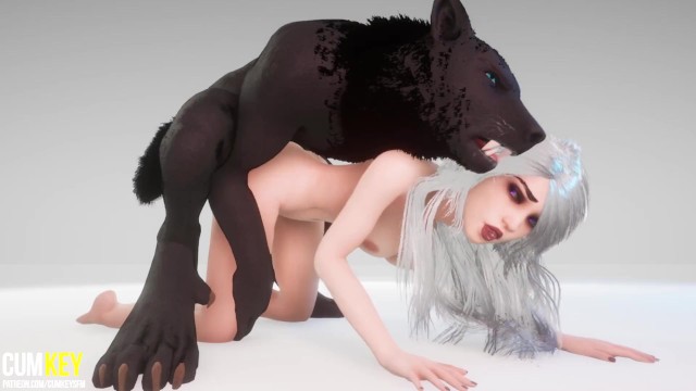 Big Werewolf Cock - Curvy Bitch Breeds With Werewolf | Big Cock Monster | 3D Porn Wild Life Porn  Video