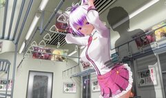 3D HENTAI Schoolgirl didn't Wear Panties on the Train (PART 2)