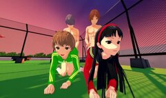 FOURSOME WITH CHIE AND YUKIKO - PERSONA 4 PORN