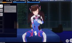 3D HENTAI OVERWATCH DVA Masturbation Orgasm