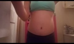 Strip tease and masturbation