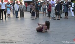 Spanish babe rough fucked in public
