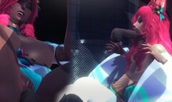 [LEAGUE OF LEGENDS] Ahri wants to Fuck in her Fox Suit (3D PORN 60 FPS)