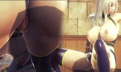 [LEAGUE OF LEGENDS] Ashe found a Good use to her Slave (3D PORN 60 FPS)