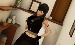 Tifa has an Urgency in the Bathroom