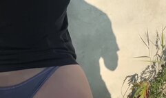 Amateur Sex Perfect Ass Against Public Park Wall Part1