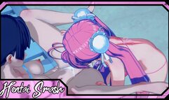 Saeko Busujima and Saya Takagi take Turns Eating Pussy at the Beach - Apocalyptic Academy Hentai.